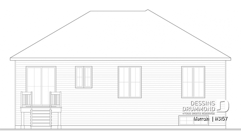 Vue arrière - MODÈLE DE BASE - Merrain 