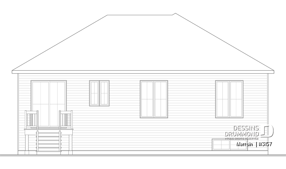 Vue arrière - MODÈLE DE BASE - Merrain 