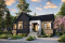 Vue avant - MODÈLE DE BASE - Plan de plain-pied 3 chambres, cuisine avec garde-manger, vestiaire d'entrée, salle de lavage au premier - Scandia