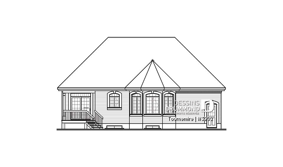 Élévation arrière - Tournemire