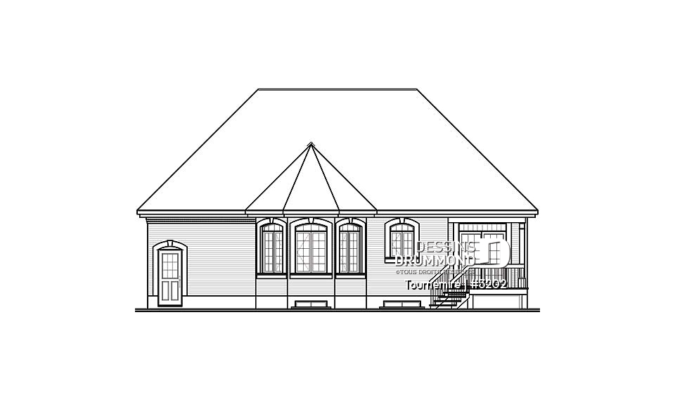 Élévation arrière - Tournemire