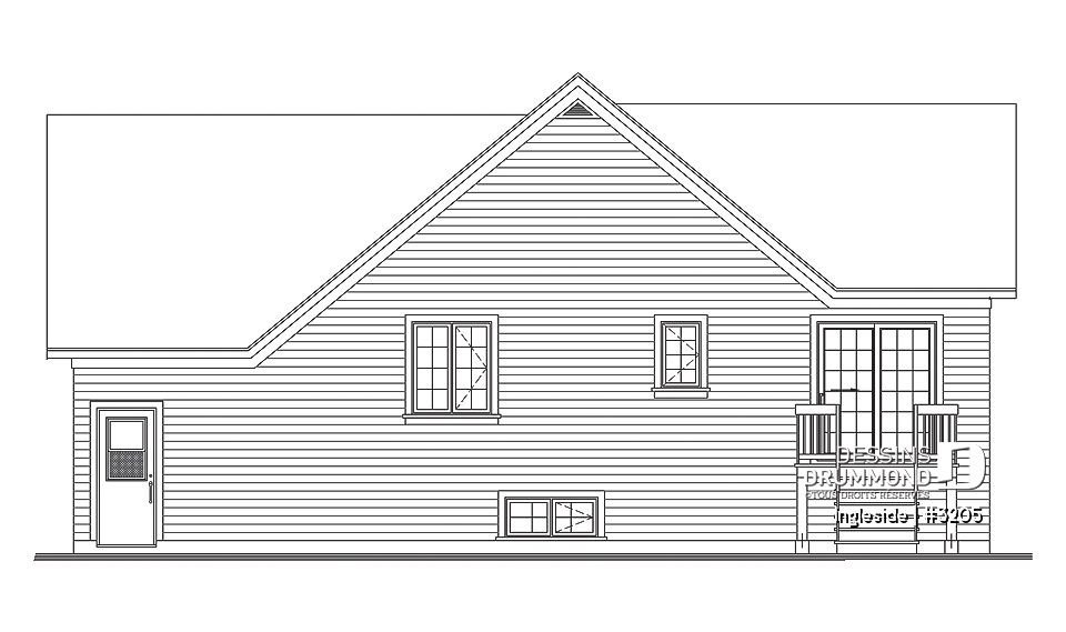 Élévation arrière - Ingleside