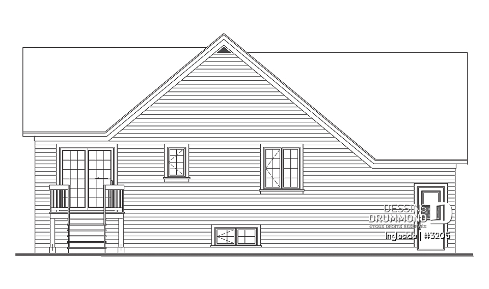 Élévation arrière - Ingleside