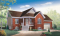 Vue avant - MODÈLE DE BASE - Plan de plain-pied 2 chambres, garage, vestibule fermé et accès au sous-sol du garage - Ingleside