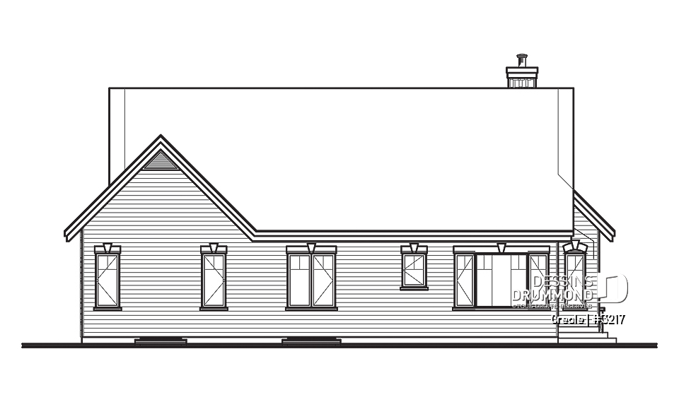 Élévation arrière - Creole