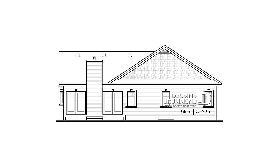 Élévation arrière - Lilian