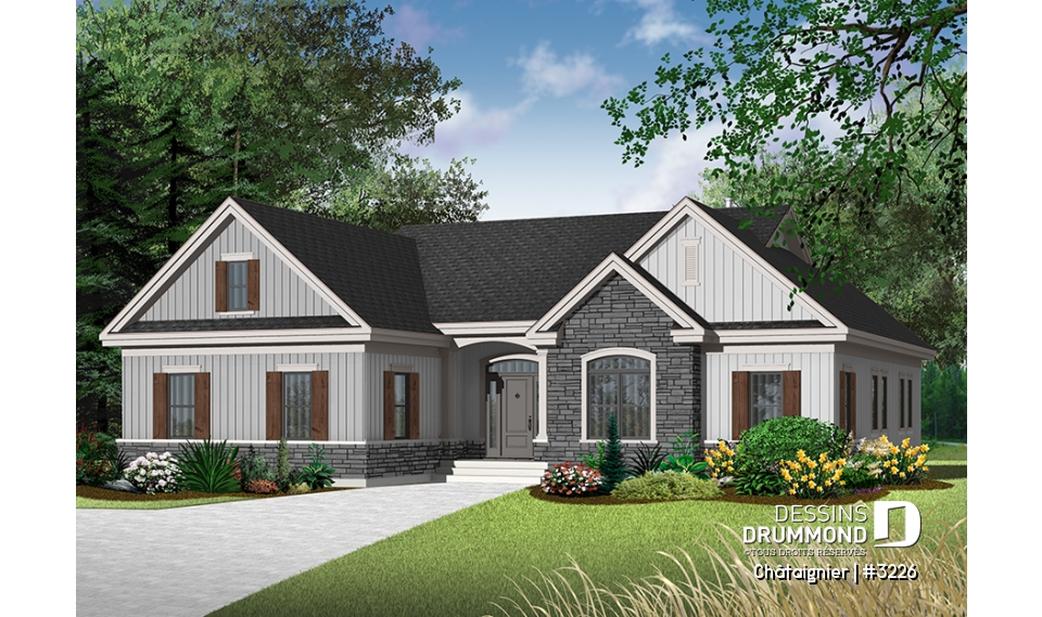 Version couleur no. 1 - Vue avant - Châtaignier