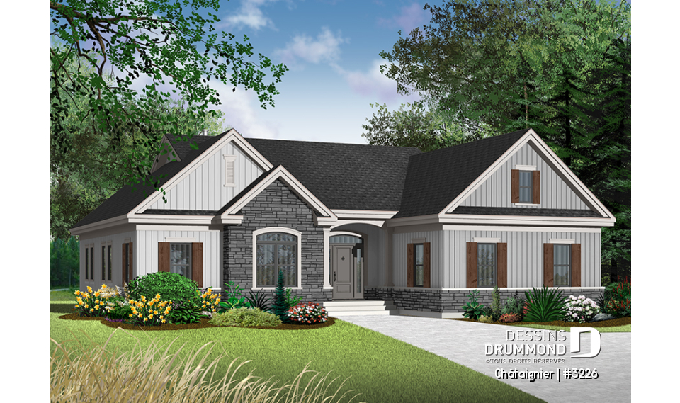 Version couleur no. 1 - Vue avant - Châtaignier