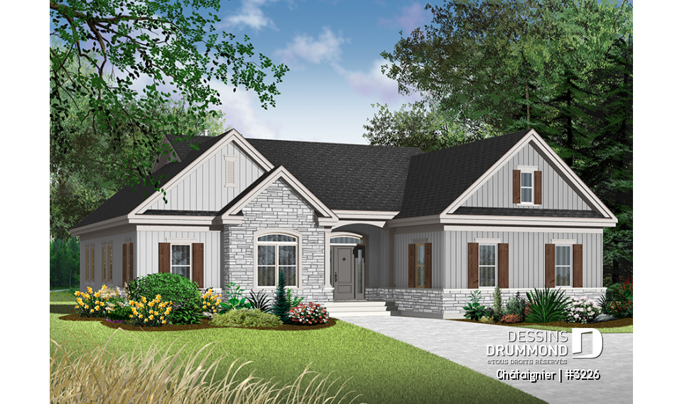 Version couleur no. 4 - Vue avant - Châtaignier