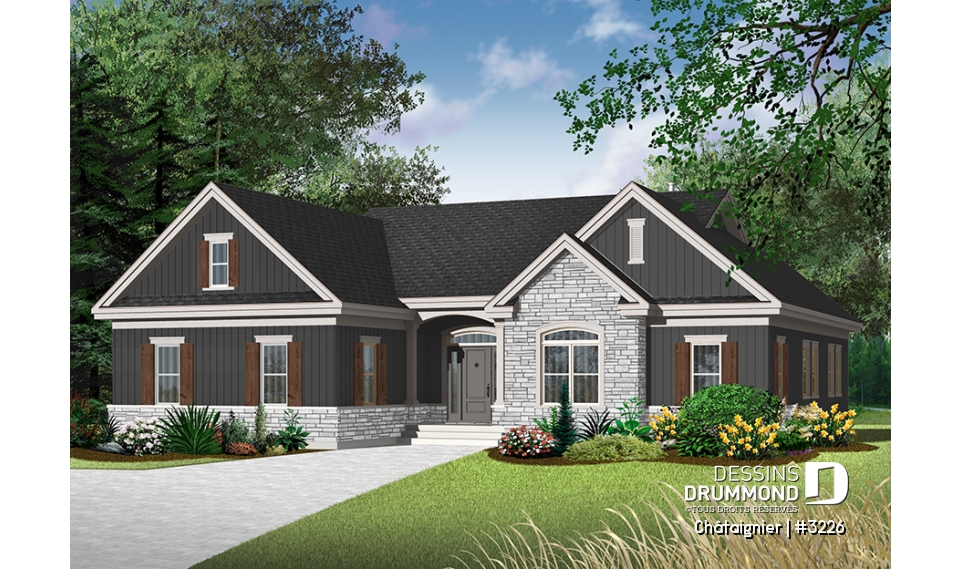 Version couleur no. 5 - Vue avant - Châtaignier