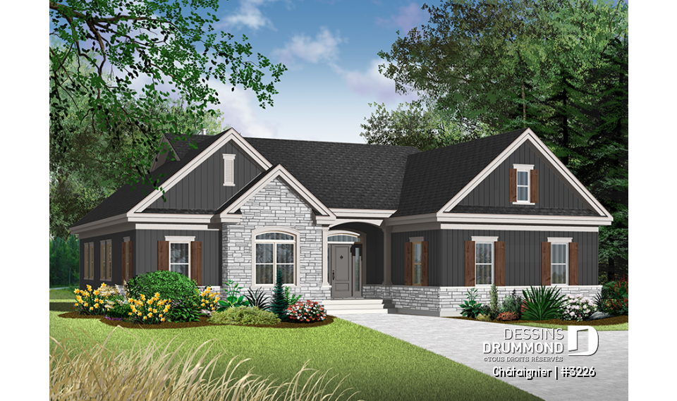 Version couleur no. 5 - Vue avant - Châtaignier