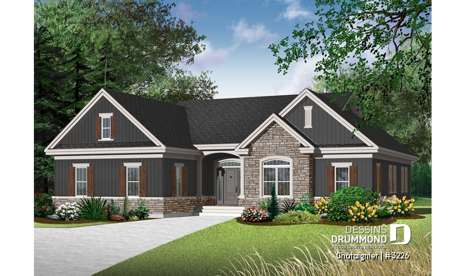 Version couleur no. 6 - Vue avant - Châtaignier