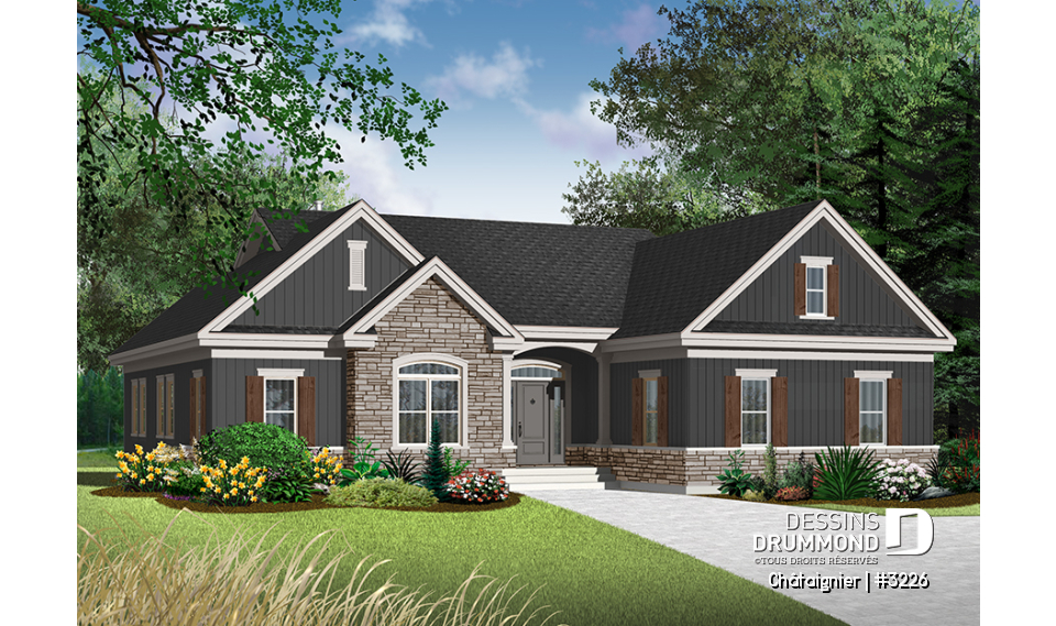 Version couleur no. 6 - Vue avant - Châtaignier