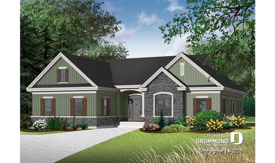 Version couleur no. 7 - Vue avant - Châtaignier