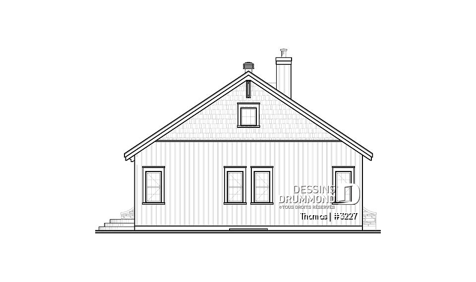 Élévation arrière - Thomas