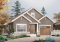 Vue avant - MODÈLE DE BASE - Plan maison de plain-pied Craftsman, 3 chambres, cuisine et séjour avec foyer, suite des maîtres, patio - Thomas