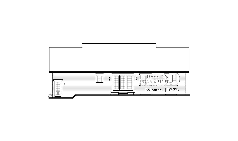 Élévation arrière - Bellemare
