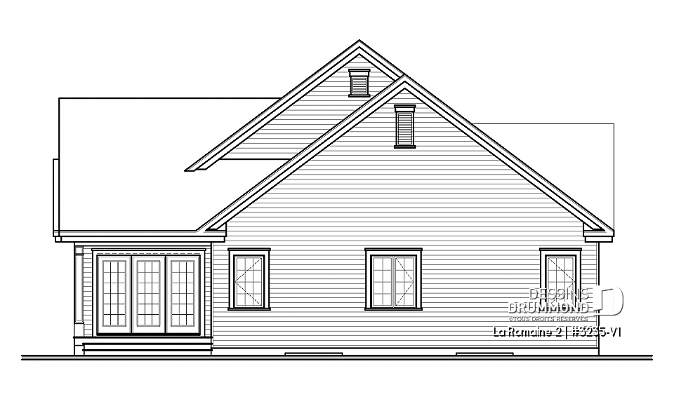 Vue arrière - MODÈLE DE BASE - La Romaine 2