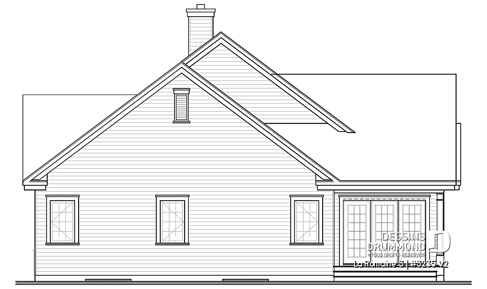 Élévation arrière - La Romaine 3