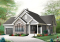 Vue avant - MODÈLE DE BASE - Plain-pied de style Craftsman, 2 chambres, sous-sol aménageable et garage - La Romaine 3