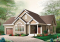 Vue avant - MODÈLE DE BASE - Magnifique plan de plain-pied 3 chambres au rez-de-chaussée, garage, terrasse couverte à l'arrière - La Romaine