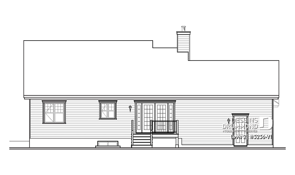 Élévation arrière - Levis 2