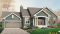 Vue avant - MODÈLE DE BASE - Maison style transitionnel, Secteur d'activités entièrement ouvert, garage double, 2 chambres, foyer - Levis