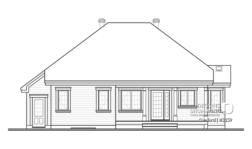 Élévation arrière - Condord