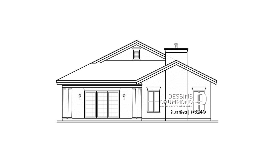 Élévation arrière - Rustika