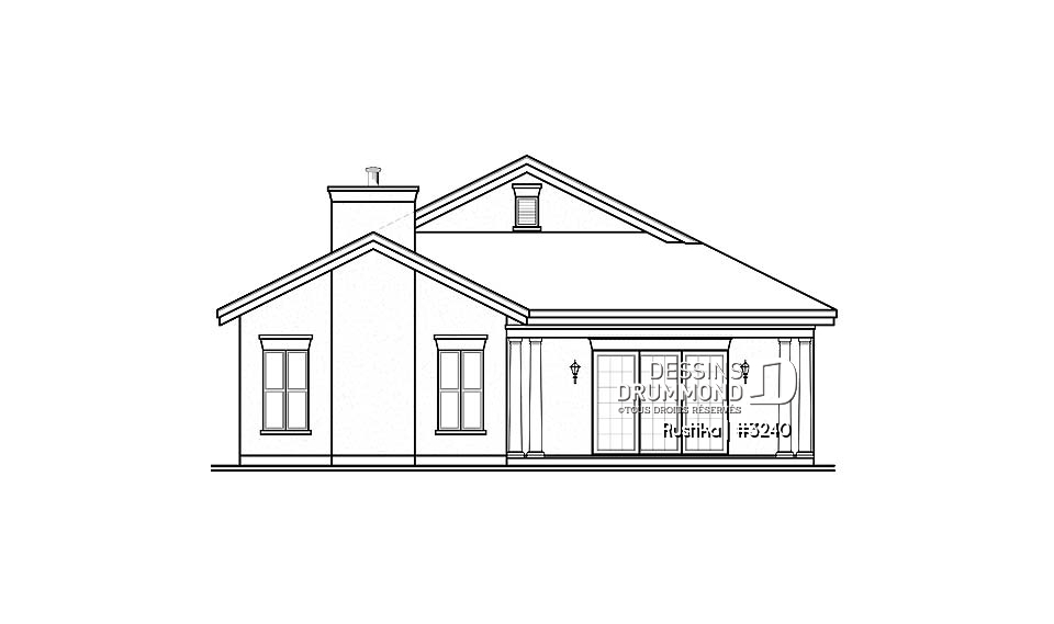 Élévation arrière - Rustika