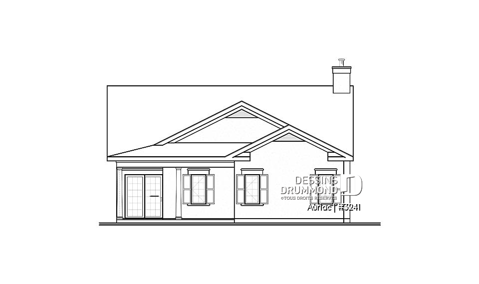 Élévation arrière - Auriac