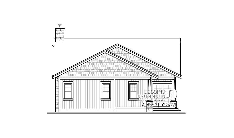 Élévation arrière - Auriac 2