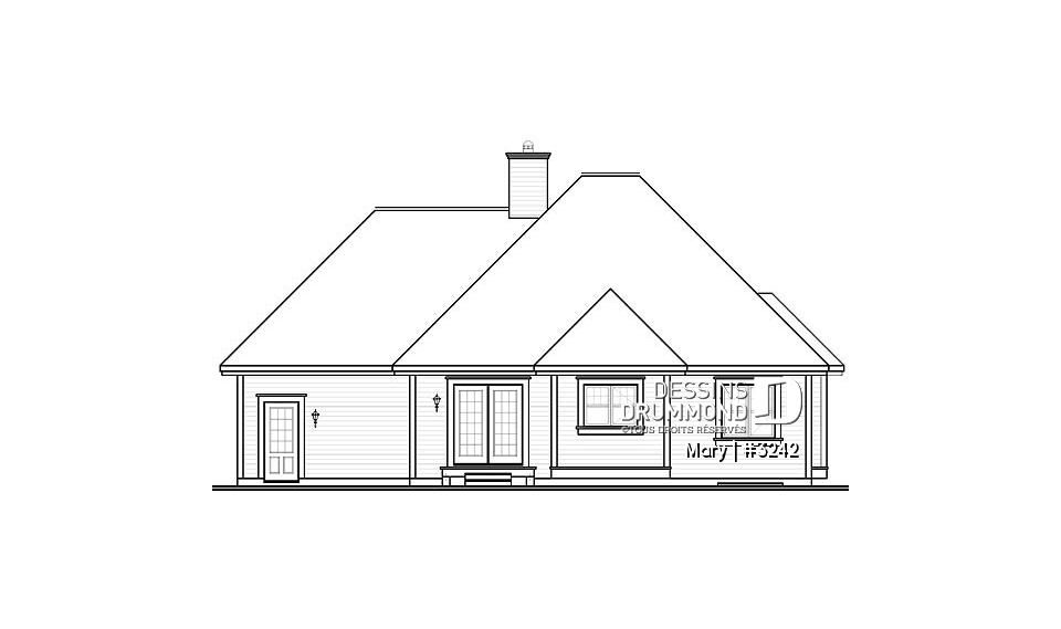 Élévation arrière - Mary