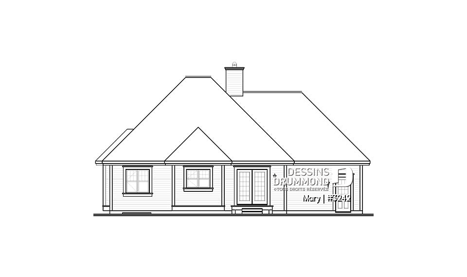 Élévation arrière - Mary