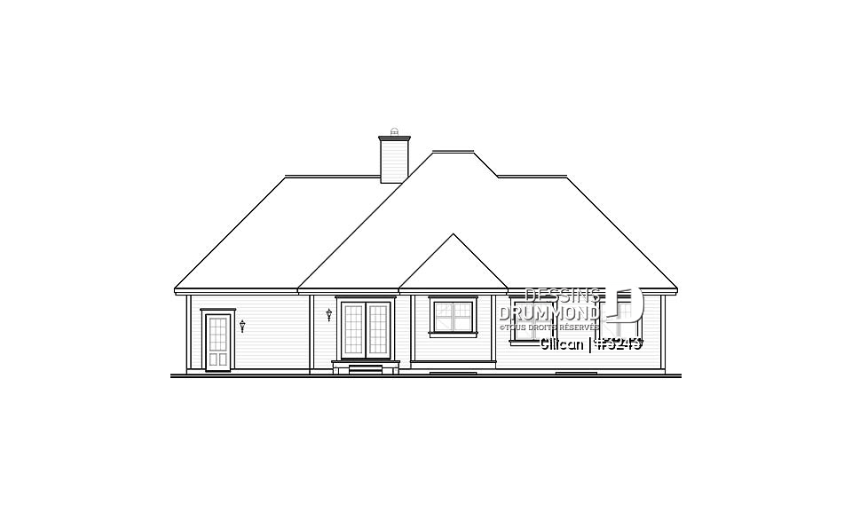 Élévation arrière - Cilican