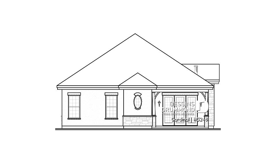 Élévation arrière - Cardinal