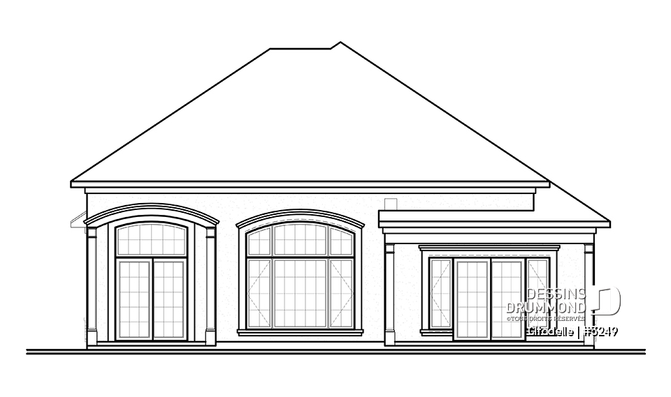 Élévation arrière - Citadelle