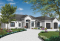 Version couleur no. 2 - Vue avant - Plan de plain-pied style ranch, 3 chambres, garage double, plafond 10' à 13', patio couvert - Belarte