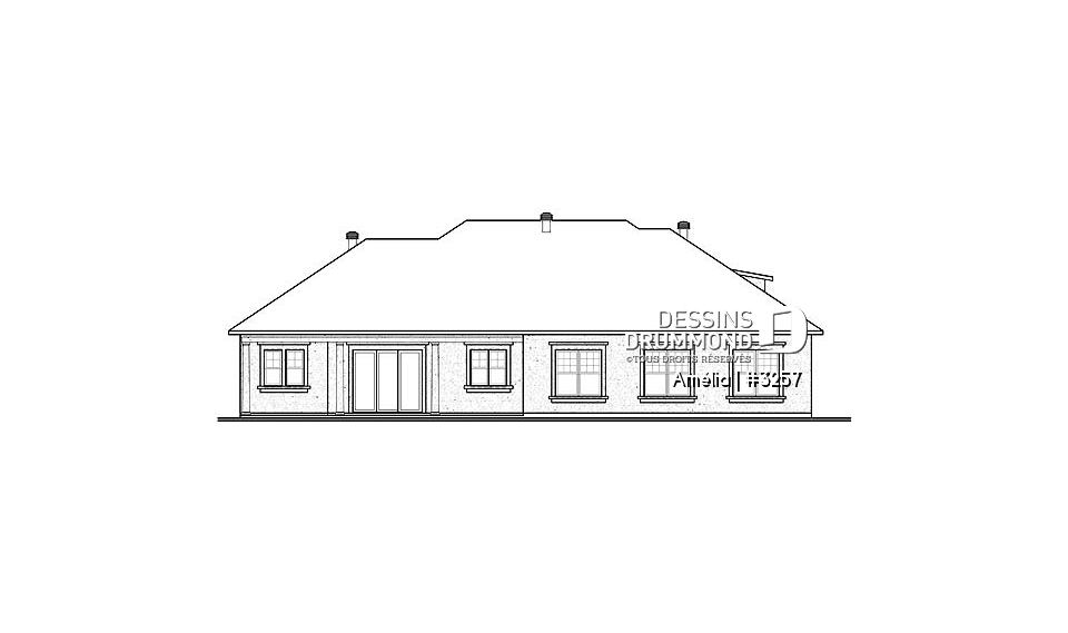 Élévation arrière - Amélia