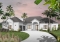 Vue avant - MODÈLE DE BASE - Plan de maison 1 étage, 3 à 4 chambres, garage double, espace boni, grande chambre des maîtres, bureau - Amélia