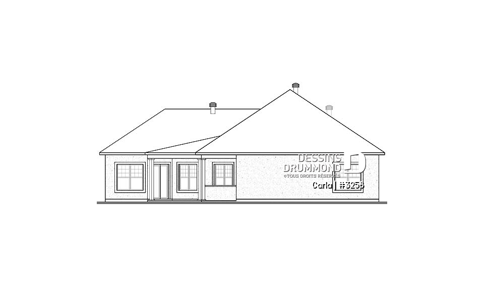 Élévation arrière - Carla