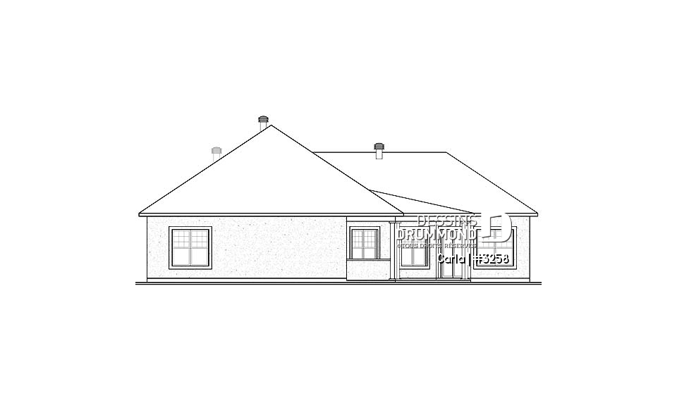 Élévation arrière - Carla