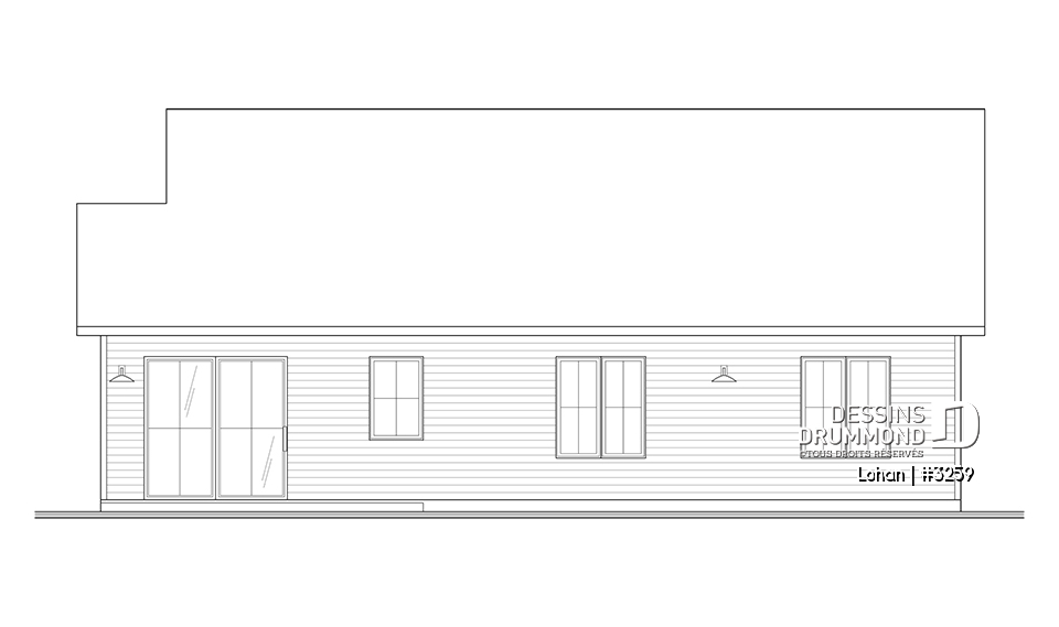 Élévation arrière - Lohan