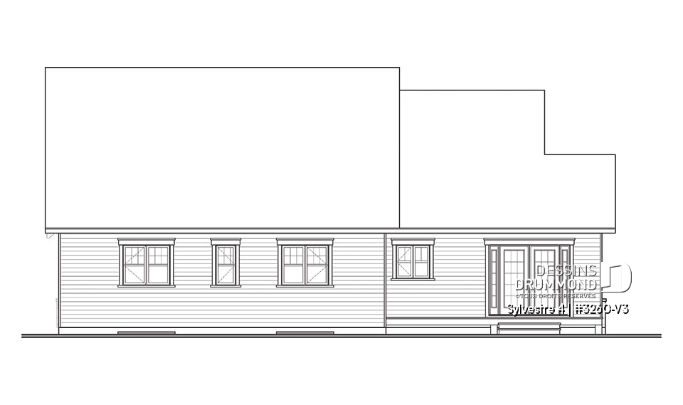 Élévation arrière - Sylvestre 4