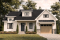 Vue avant - MODÈLE DE BASE - Plan de maison Farmhouse plain-pied moderne avec garage, foyer et sous-sol optionnel - Longpré 2
