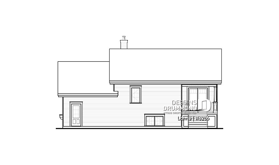 Élévation arrière - Lianne