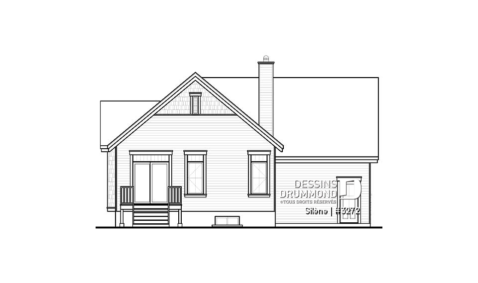 Élévation arrière - Silène