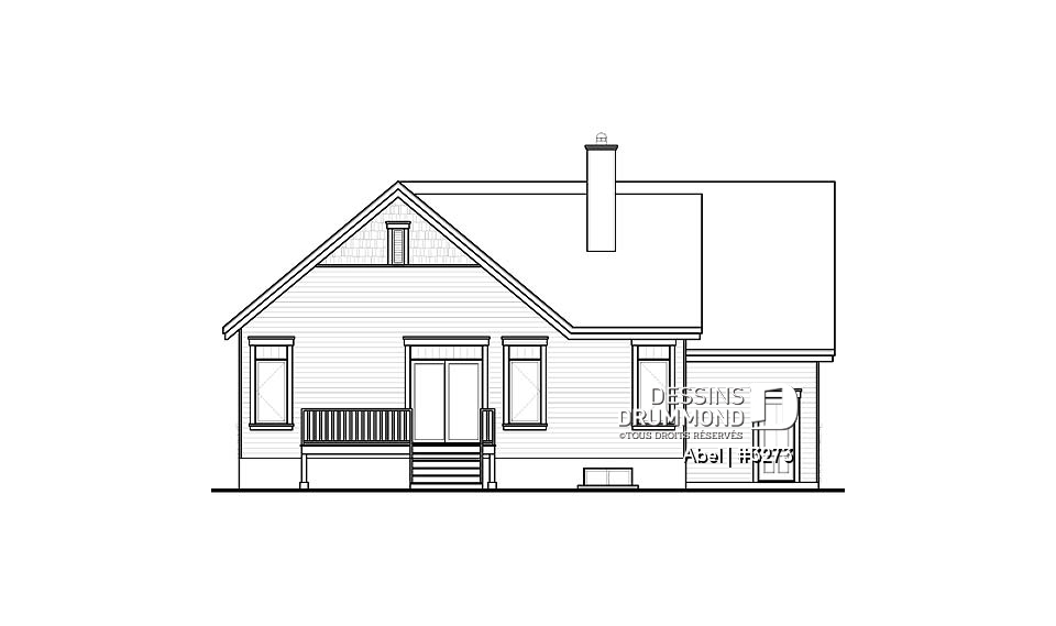 Élévation arrière - Abel