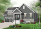 Vue avant - MODÈLE DE BASE - Plan de maison, 3 chambres, garage double avec espace boni, foyer, îlot cuisine, plafond à 9 pieds - Abel