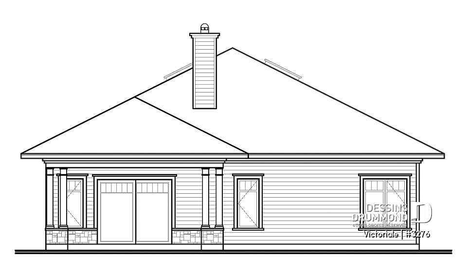 Élévation arrière - Victoriale